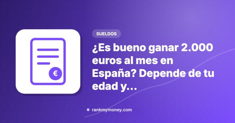 Ilustración sobre: ¿Es bueno ganar 2.000 euros al mes en España? Depende de tu edad y…