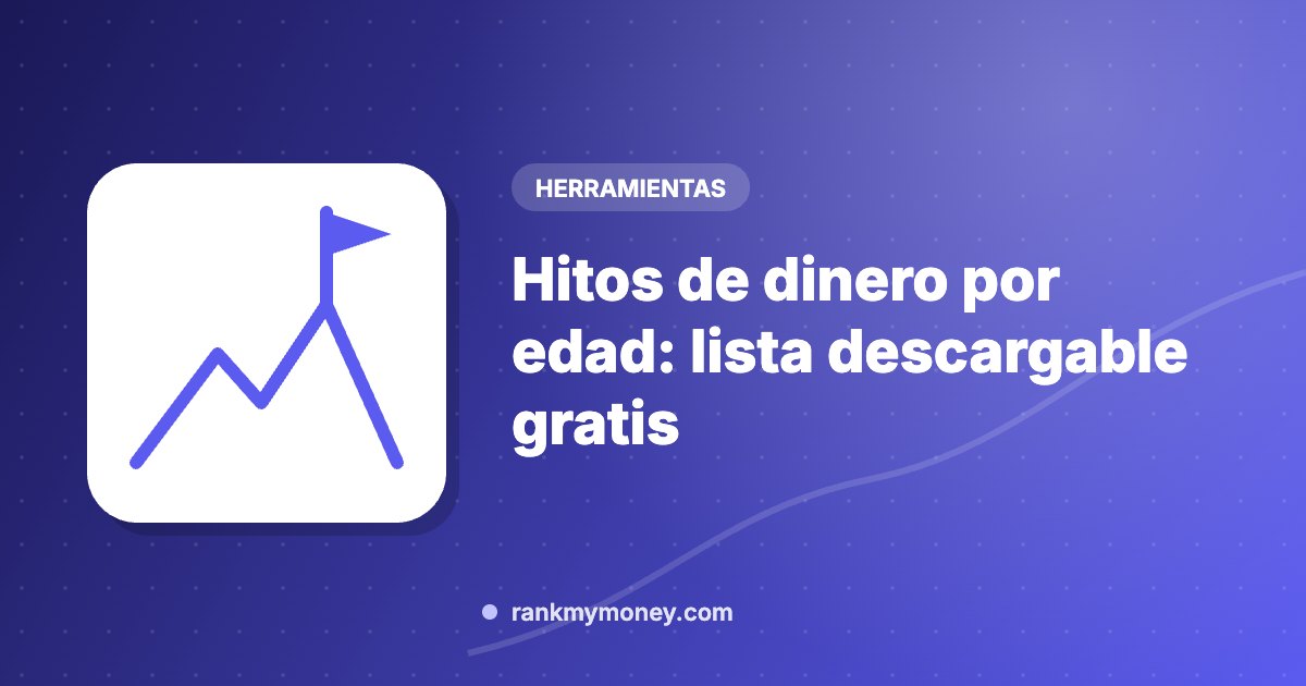 Hitos de dinero por edad: lista descargable gratis