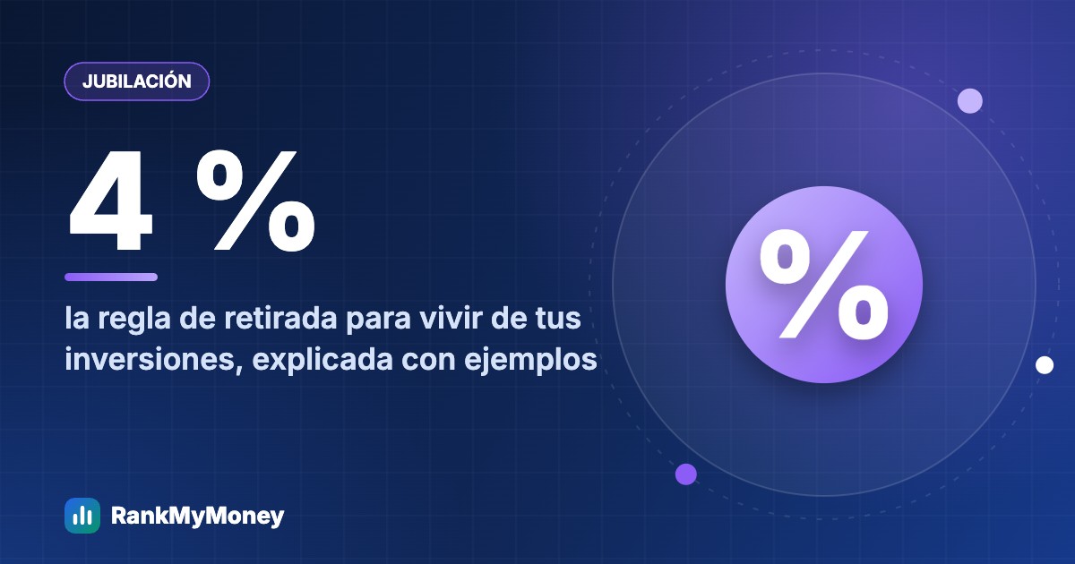 La regla del 4 % explicada con ejemplos en euros y pesos