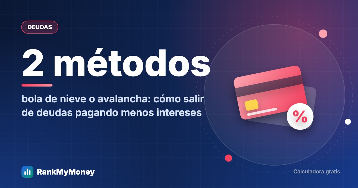 Calculadora para salir de deudas: bola de nieve o avalancha
