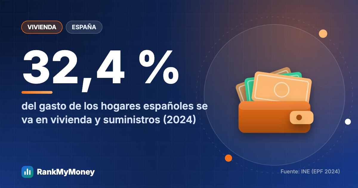 ¿Cuánto gasta una familia en comida, vivienda y sanidad?
