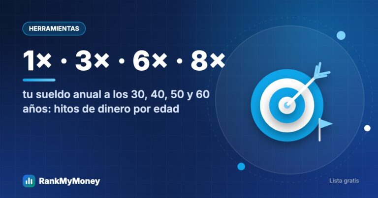 Hitos de dinero por edad: lista descargable gratis — 1× · 3× · 6× · 8× tu sueldo anual a los 30, 40, 50 y 60 años: hitos de dinero por edad